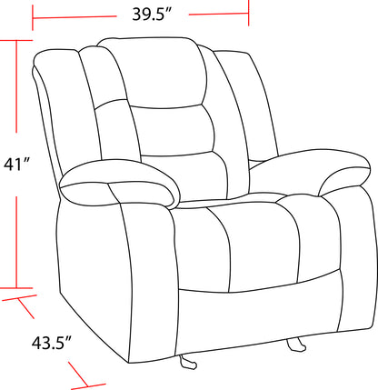 Living Bolton - Misty Storm Glider Recliner