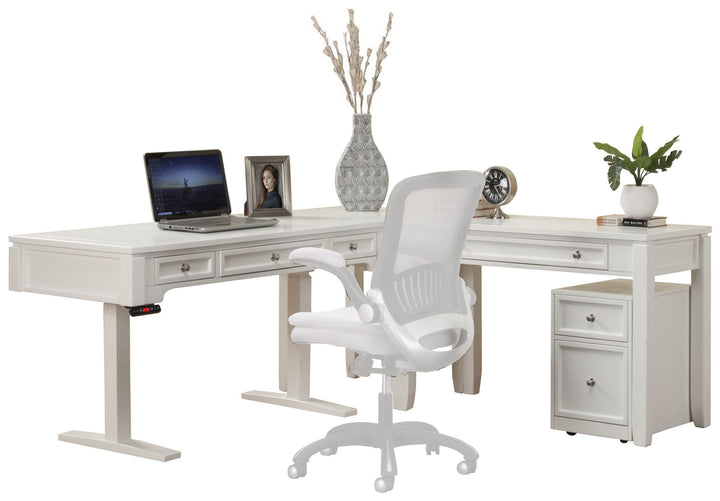 House Boca L Shape Desk with Lateral File