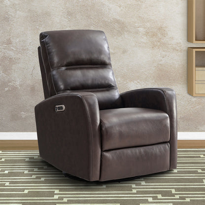 Living Ringo - Florence Brown Power Swivel Glider Recliner Two Pack