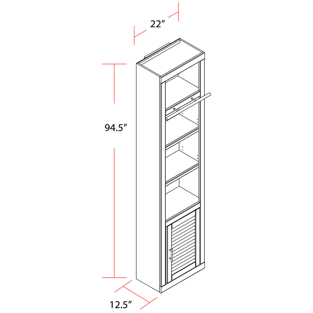 House Catalina 22 In. Open Top Bookcase