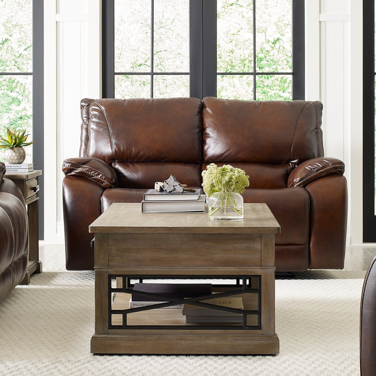 Living Vail - Burnt Sienna Power Reclining Loveseat