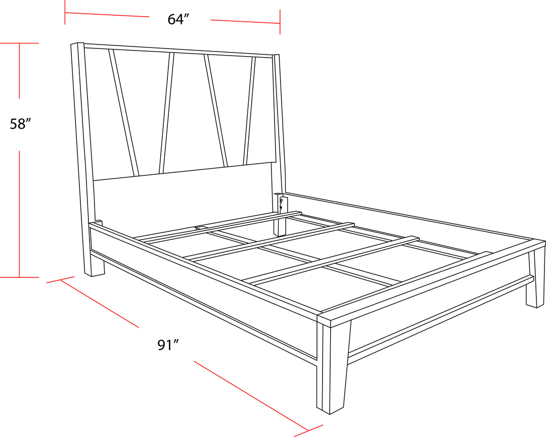 House Pure Modern Bedroom Queen Panel Bed