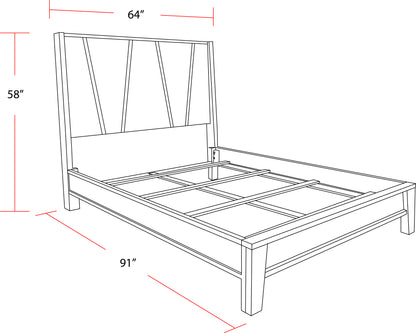 House Pure Modern Bedroom Queen Panel Bed